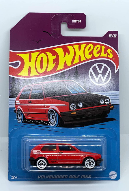 Hot Wheels 2022 - VOLKSWAGENs Golf MK2 - Red - Walmart Exclusive 8/8
