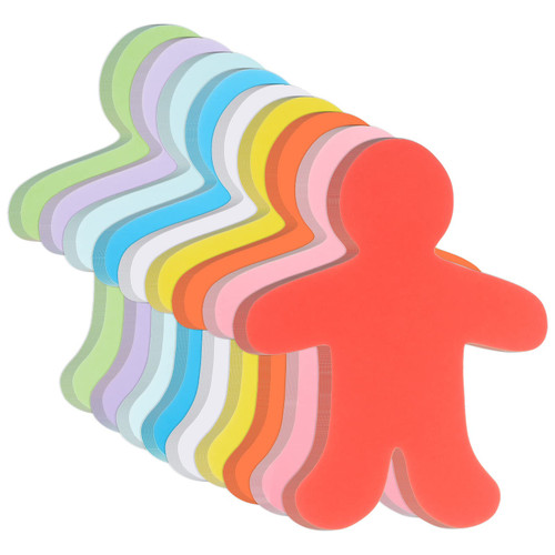 72 Pieces People Cutouts Paper People Shape Cut-Outs Assorted Color Person Shape Cutouts Blank Creative Paper Cutouts for Kids DIY Craft Art Project Home School Classroom Decorations