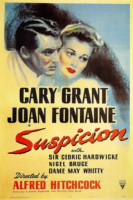American Gift Services - Suspicion Cary Grant Joan Fontaine Vintage Movie Poster - 11x17 American Gift Services - Suspicion Cary Grant Joan Fontaine Vintage Movie Poster - 11x17