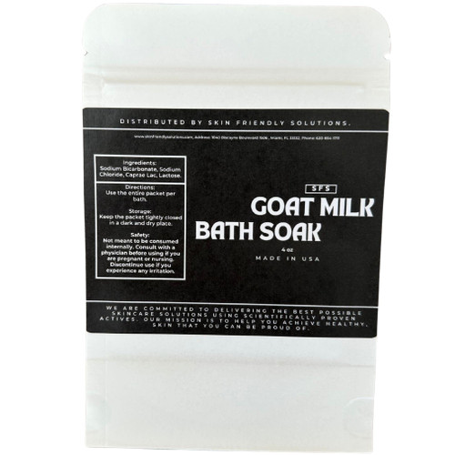 Skin Friendly Solutions Milk Bath with Goat Milk, Vitamins, Minerals and Lactic Acid for Soft Skin