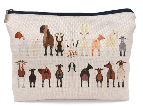Lacosu Cartoon Various Breeds of Goats Group Makeup Bag Cosmetic Bag Zipper Pouch Toiletry Bags,Goat Gifts for Goat Lovers Women,Funny Goat Gifts Lacosu Cartoon Various Breeds of Goats Group Makeup Bag Cosmetic Bag Zipper Pouch Toiletry Bags,Goat Gifts for Goat Lovers Women,Funny Goat Gifts