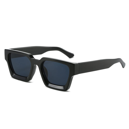 YAMEIZE Thick Frame Square Sunglasses - Trendy Chunky Rectangle Sun Glasses for Women Men UV400 Protection YAMEIZE Thick Frame Square Sunglasses - Trendy Chunky Rectangle Sun Glasses for Women Men UV400 Protection