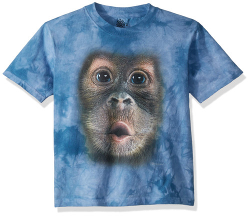 The Mountain Unisex-Adult's Big Face Baby Orangutan, Blue, Medium The Mountain Unisex-Adult's Big Face Baby Orangutan, Blue, Medium
