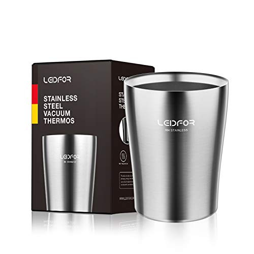 Wine Tumbler Glass Stainless Steel Cup Double Wall Vacuum Insulated Drinking Glass Perfect For Wine Beer Coffee Milk Unbreakable 8oz