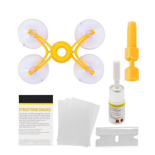 Windshield Repair Kit Auto Car Windshield Window Glass Scratch Crack Windscreen Repair Polishing Tool Kit Quick Fix for Car Windshield Cracks