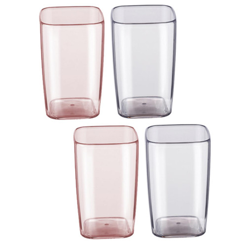 Healeved 2pcs household bathroom tumbler cup cup holder tumbler tooth brush cup Rinsing Cup tooth cup toothbrush washing cup mouthwash cup travel drinking cup toothpaste cup