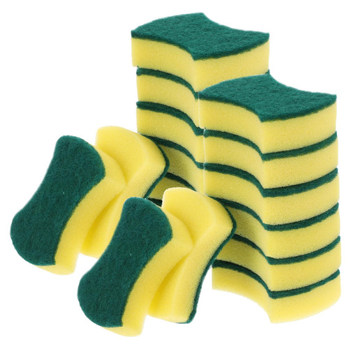Amosfun 24pcs Dishwashing Sponge Dish Cleaning Sponge Car Cleaning Sponge Brush Cleaner Scrub Pads for Dishes Kitchen Sponge Sponge Compact Wok Sponge Multipurpose Cleaning Pad