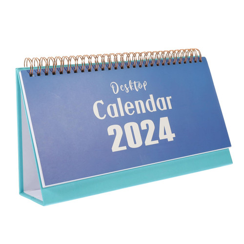 NUOBESTY 2024 Desk Calendar Desktop Decor Work Desk Decor Desk Pad Calendar Desktop Calendar Block Calendar for Desk Table Top Decor Minimalistic Decor Household Small Calendar Paper Office