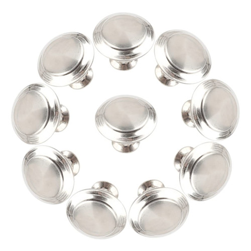 DOITOOL 10pcs Cabinet Door Handle Furniture Knobs Kitchen Cabinet Handle Drawer Pulls Drawer Handle Stainless Steel Handle Single Door Knob Cabinet Pull Handle Modern Flat Knobs Round Knob