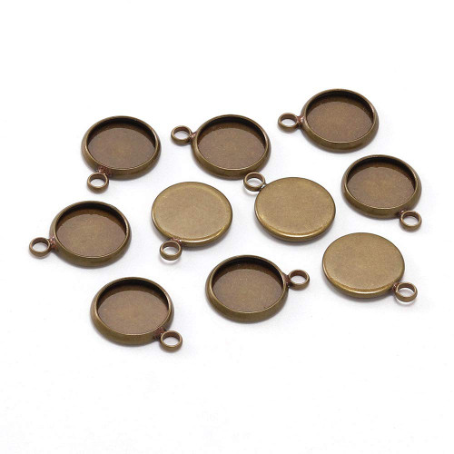 20pcs/lot 25mm Round Cabochon Base Tray Bezels Blank Setting Supplies for Jewelry Making Findings DIY Making Necklace Bracelet Pendant (Antique Bronze, 25mm(1 inch)) 20pcs/lot 25mm Round Cabochon Base Tray Bezels Blank Setting Supplies for Jewelry Making Findings DIY Making Necklace Bracelet Pendant (Antique Bronze, 25mm(1 inch))