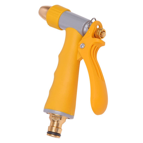 Happyyami Watering Tools Water Hose Nozzle Water Hose Nozzle High Pressure Nebulizer Hose High Pressure Water Nozzle Hand Watering Washer Nozzle Car Washer Nozzle Hand Washing Sprayer Yellow