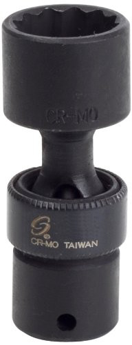 Sunex 812zuMMG 1/4-Inch Drive 12-Mm 12-Point Magnetic Universal Impact Socket