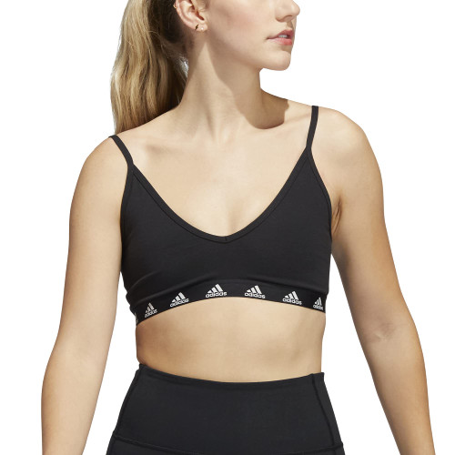adidas Women's Everyday Cotton Bra, Black, XX-Small C