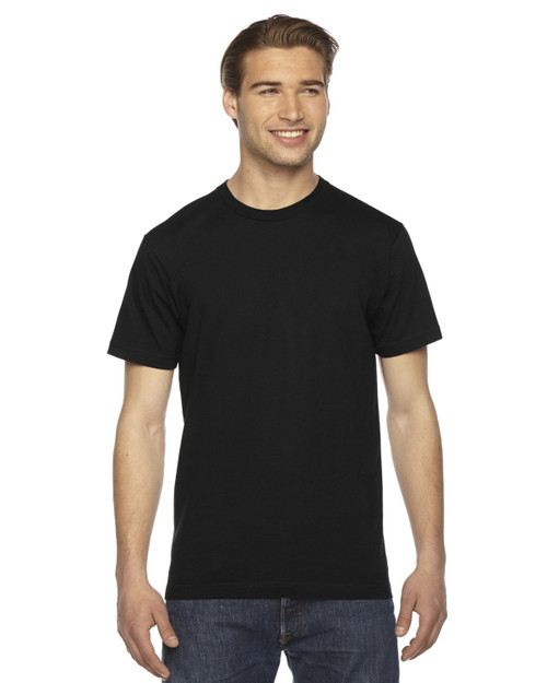 American Apparel Unisex Fine Jersey Short-Sleeve T-Shirt 2XL BLACK