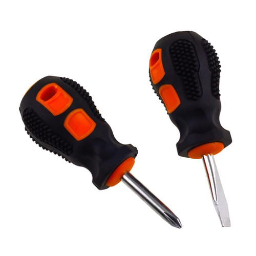 2Pieces Screwdriver Kit Set Mini Small Portable Radish Head Screw Driver Cross Ratchet Screwdriver Repair Tool Screwdriver Set Screwdriver Set Screwdriver Set Short Screwdriver