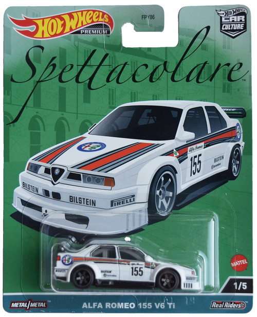 Hot Wheels Alfa Romeo 155 V6 Ti, Spettacolare 1/5 [White]