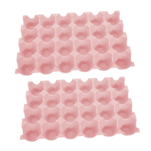 Mobestech 2pcs 24 Egg Storage Box Reusable Egg Carton Flat Egg Carton Fresh Egg Holder Egg Cartons for Fresh Eggs Chicken Egg Holder Eggs Container Egg Packaging Holder Egg Plate Egg Tray Pp