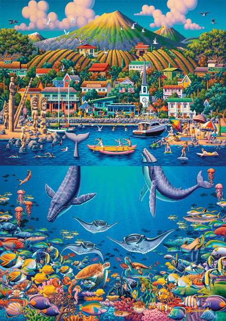 Buffalo Games - Dowdle - Kona - 300 Large Piece Jigsaw Puzzle for Adults Challenging Puzzle Perfect for Game Nights - Finished Size 21.25 x 15.00 Buffalo Games - Dowdle - Kona - 300 Large Piece Jigsaw Puzzle for Adults Challenging Puzzle Perfect for Game Nights - Finished Size 21.25 x 15.00