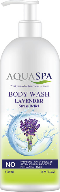 AQUA SPA Body Wash Lavender(Stress Relief) 16.9 Oz AQUA SPA Body Wash Lavender(Stress Relief) 16.9 Oz