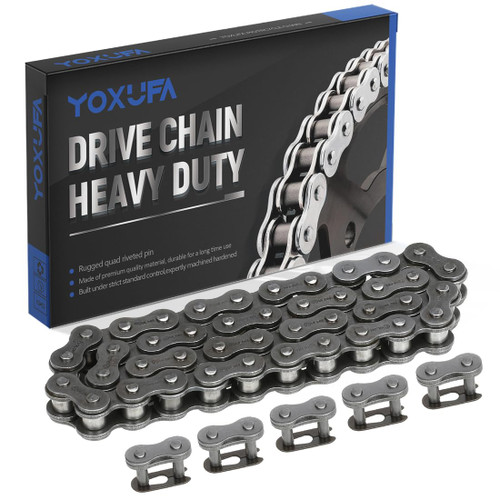 YOXUFA Front Jackshaft 420 Chain 42 Links for Coleman CT200U BT200X CT200U-EX Mini Bike Baja Warrior MB165 MB200 212cc 196cc 6.5hp Motorsports Parts