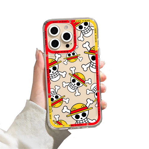 for iPhone 14 Pro Max Case Cover, Japan Cartoon Anime One Piece Skull Soft Transparent Case Cute Manga Character Protective Clear Back Cover for iPhone 14 Pro Max (for iPhone 14 Pro Max)
