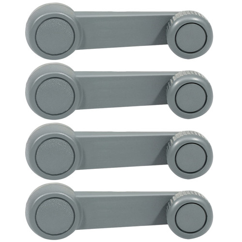LUJUNTEC Interior Door Handles Window Crank Handle,Front Rear Door Handles Driver Left Passenger Right Side,Replacement for 2000-2011 for Ford for Focus,4pcs Gray Handles Replace