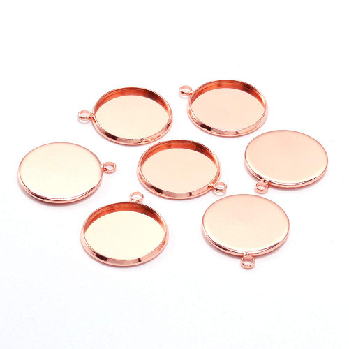 20pcs/lot 25mm Round Cabochon Base Tray Bezels Blank Setting Supplies for Jewelry Making Findings DIY Making Necklace Bracelet Pendant (Rose Gold, 25mm(1 inch)) 20pcs/lot 25mm Round Cabochon Base Tray Bezels Blank Setting Supplies for Jewelry Making Findings DIY Making Necklace Bracelet Pendant (Rose Gold, 25mm(1 inch))