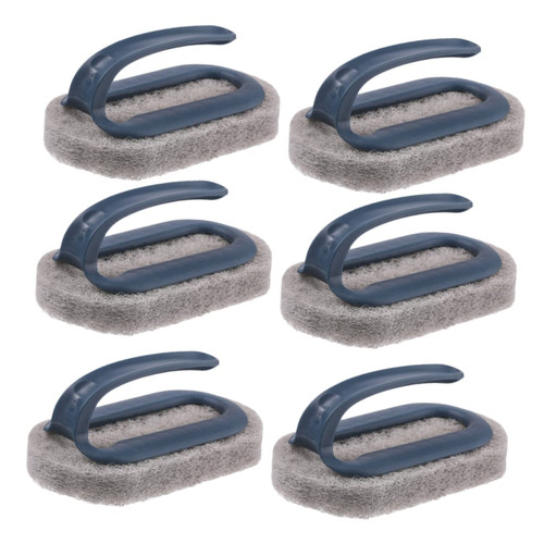 Healifty 6Pcs Shoe Scrubber Cleaning Sponge Scrubber Sponge Scrub Brush with Handle Cleaning Brush with Handle Wash Sponge kichen scouring pad Laundry Brush Kitchen Sponge Shoe Polisher tub