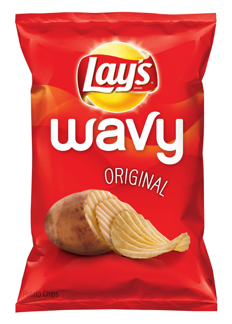Lay's Potato Chips, Wavy Original, 10.5 Ounce