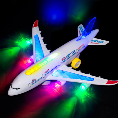 Airplane Toys for Toddlers, Musical Plane Toy for Toddlers, Bump & Go Action Airplanes Toy with Flashing Lights & Sounds, Christmas Birthday Gift Toddler Toys for 3-7 8 9Years Old Boys Girls Airplane Toys for Toddlers, Musical Plane Toy for Toddlers, Bump & Go Action Airplanes Toy with Flashing Lights & Sounds, Christmas Birthday Gift Toddler Toys for 3-7 8 9Years Old Boys Girls