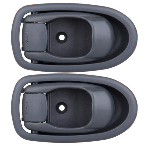 LUJUNTEC Interior Door Handles,Front Rear Door Handles Driver Left Side,Replacement for 2001-2004 for Kia for Spectra,2pcs Grey Handles Replace