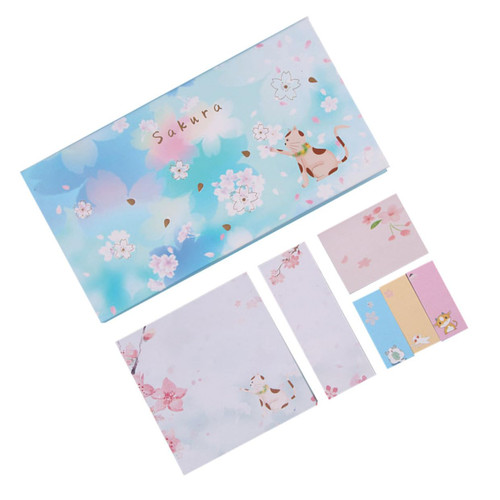 MAGICLULU 1 Set Note Pads Message Note Memo Pads Removable Sticky Page Flags Notepads Mini Sticky Pads Flower Sticky Pads Page Markers Tabs Mini Notepad Self Stick Notepad The Sign Bronzing