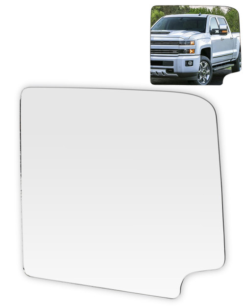 SCITOO Side Mirror Glass Replacement Fits for 1999-2018 For Chevy Silverado For GMC Sierra 1988-1998 For Chevy/For GMC C1500/K1500, Right Upper Side Mirror Glass