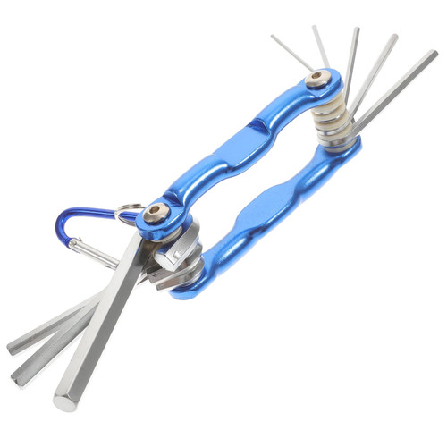 Angoily 1 Set Folding Hex Wrench Allen Key Wrench Set Screwdriver Set Combination Wrenches Bike Wrench Set Hex Folding Tool Hand Repair Tool Hex Screwdriver Key Set Hex Tool Set Steel