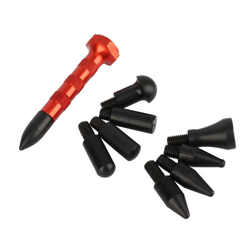BORDSTRACT Repair pen, Car Scratch Repair Pen, Dent Repair Tool, With 9 Heads Tap Down Knockdown Dent Repair Hail Removal Tools, Body Repair Dent Removal Tools, Used On Any Car