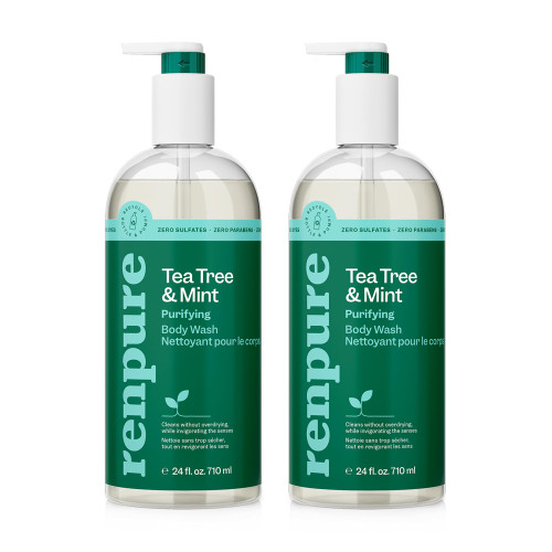 Renpure Tea Tree & Mint Purifying Body Wash 24oz, 2-pack Renpure Tea Tree & Mint Purifying Body Wash 24oz, 2-pack