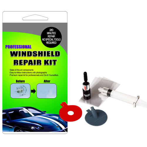 Zcargel Car Windshield Repair Kit, Car Windshield Repair Tool Set Cracked Glass Repairing Set DIY Automotive Windscreen Glass Repair Restore Kit for Fix Car Glass Scratches Chip Crack, Chips
