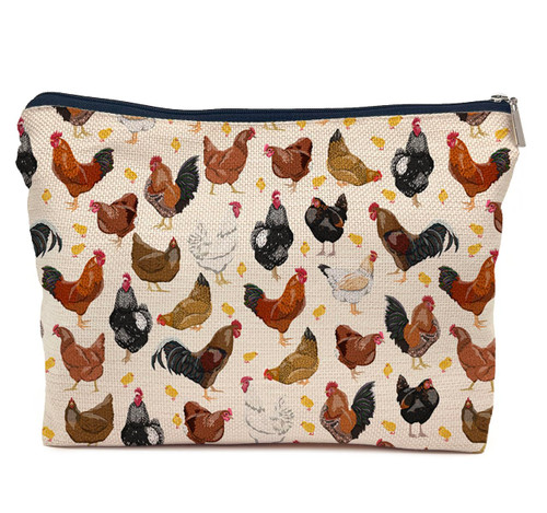 IWXYI Chicken Bag,Chicken Gifts For Chicken Lovers,Chicken Makeup Make Up Bag Zipper Pouch Travel Toiletry Gifts For Women Chicken Lovers