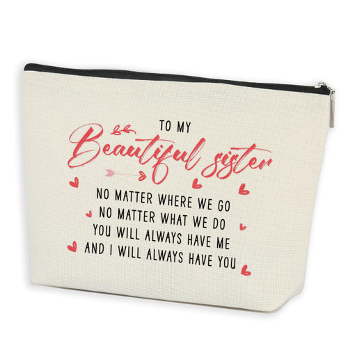 Sister Gifts Makeup Bag Sister Birthday Gift Ideas, Sister Gifts from Sisters Brother Siblings Makeup Zipper Pouch Bag, Wedding Graduation Gifts Christmas Birthday Gifts for Sisters Her Bestie Bff Sister Gifts Makeup Bag Sister Birthday Gift Ideas, Sister Gifts from Sisters Brother Siblings Makeup Zipper Pouch Bag, Wedding Graduation Gifts Christmas Birthday Gifts for Sisters Her Bestie Bff