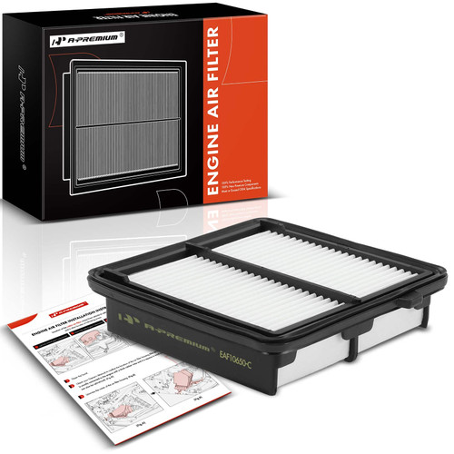 A-Premium Engine Air Filter Compatible with Honda Fit 2009-2014, L4 1.5L, Rigid Panel, Replace# 17220RB6Z00
