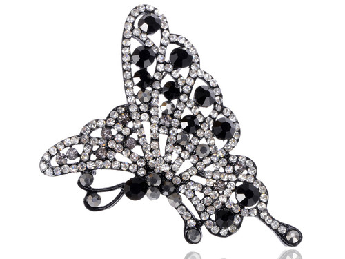 Alilang Womens Shine Clear Crystal Rhinestone Butterfly Flying Insect Brooch Pin Alilang Womens Shine Clear Crystal Rhinestone Butterfly Flying Insect Brooch Pin