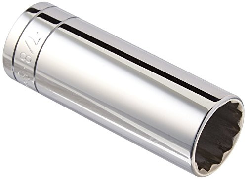 SK Hand Tool 40828 12 Point 7/8-Inch Drive Deep Socket, 1/2-Inch, Chrome