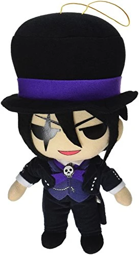 GE Animation GE-52769 Butler Book of Circus 9" Sebastian with Top Hat Stuffed Plush, Black