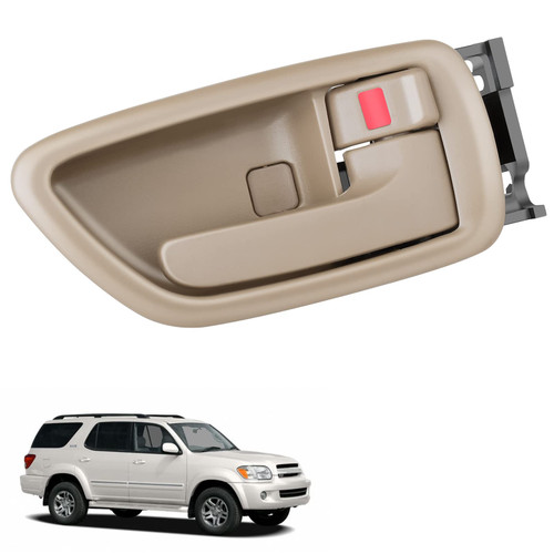 BJYXSHOP 8063 Beige Interior Door Handle Front/Rear Right Passenger Side for 2000-04 Toyota Avalon 01-07 Toyota Sequoia 04-06 Toyota Tundra (Crew Cab Only) OE# 69205AC010E1,69205-0C030-E1