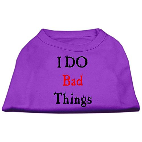 Mirage Pet Products 20-Inch I Do Bad Things Screen Print Shirts for Pets, 3X-Large, Purple