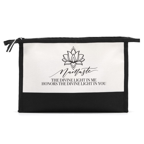 Yoga Gifts for Women, Yoga Instructor Gifts, Gift for Yoga Lovers, Yogi Gifts for Women Makeup Bag, Birthday Gifts for Yoga Lover Girls Sister Yoga Teacher, Thank You Gift for Yoga Instructor Bag