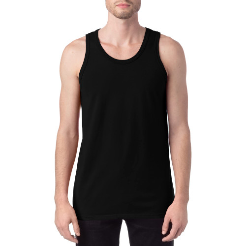 Hanes Originals Garment Dyed, 100% Tanks for Men, Sleeveless Cotton Shirts, Black