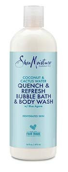 SheaMoisture Coconut & Cactus Water Quench & Refresh Bubble Bath & Body Wash 16 oz