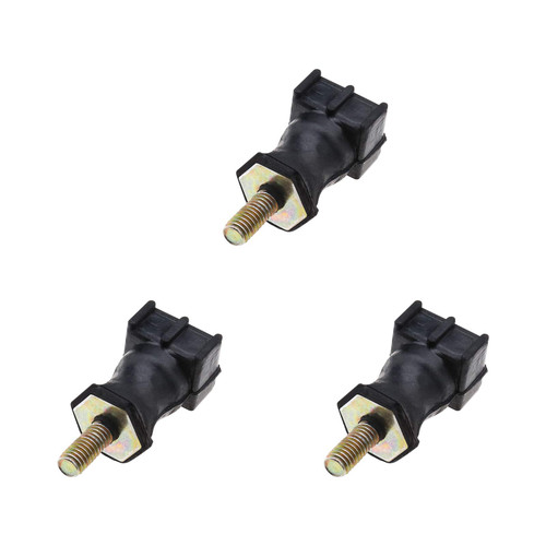 Micro Traders 3X Car Secondary Air Pump Retaining Mount Bracket Cushion Damper Buffers 06A133567A Compatible with A3 A4 Jetta Golf Passat