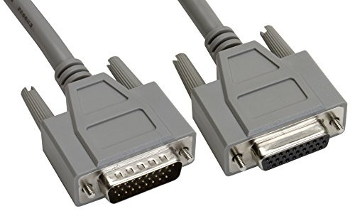 Amphenol CS-DSDHD26MF0-010 26-Pin HD26 Deluxe D-Sub Cable, Shielded, Male/Female, 10', Gray